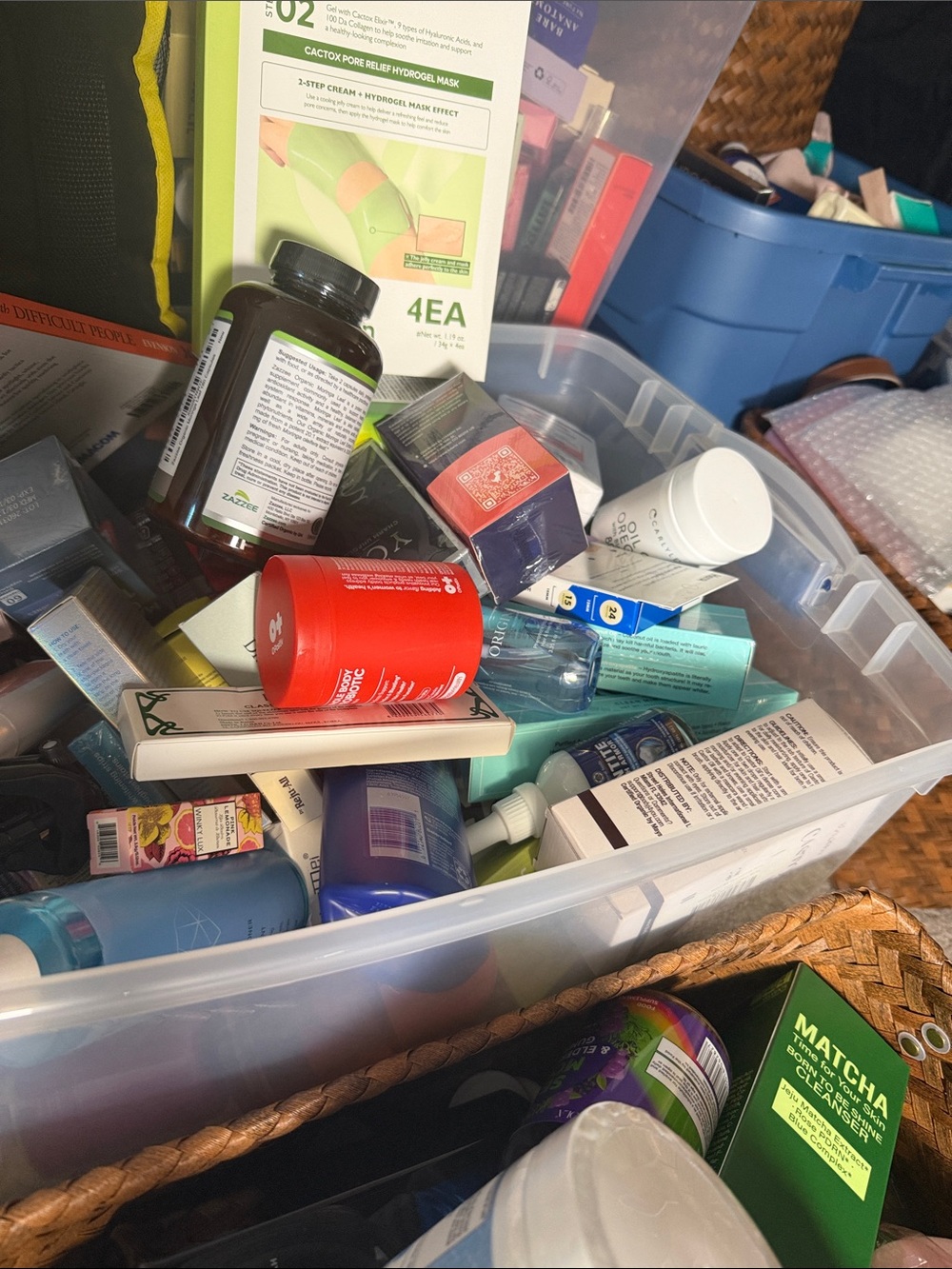 Assorted Skincare & Beauty Lot with Red Jar Accent